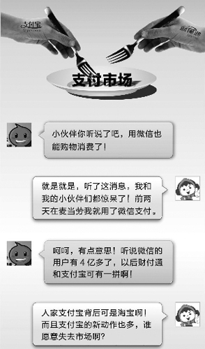 淘宝、微信卡位移动支付