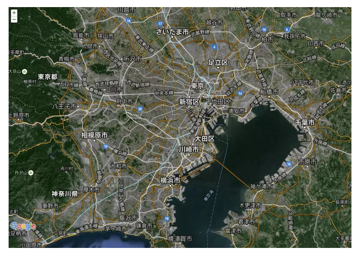 东京圈卫星图
