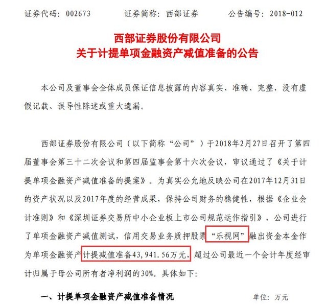 贾跃亭股票爆仓 拖累多家证券商 持续发酵