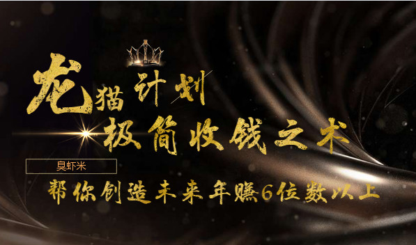 龙猫计划：极简收钱之术，帮你创造未来年赚6位数以上