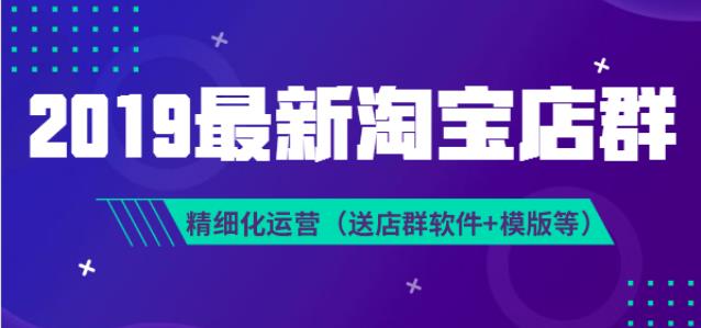2019年VIP店群总裁班-精细化店群运营（视频+文档+工具）